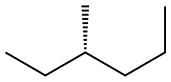 [S,(+)]-3-Methylhexane Struktur