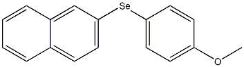 2-[(4-メトキシフェニル)セレノ]ナフタレン 化学構造式