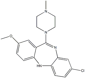 8-Chloro-2-methoxy-11-(4-methylpiperazino)-5H-dibenzo[b,e][1,4]diazepine Structure