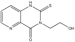 1,2-Dihydro-3-(2-hydroxyethyl)-2-thioxopyrido[3,2-d]pyrimidin-4(3H)-one Struktur