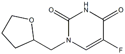 1-(Tetrahydrofuran-2-ylmethyl)-5-fluorouracil Struktur