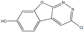 3-Chlorobenzofuro[2,3-c]pyridazin-7-ol,,结构式