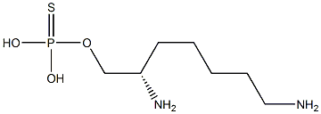 Thiophosphoric acid dihydrogen S-(2,7-diaminoheptyl) ester Structure
