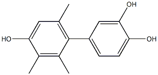 2',3',6'-Trimethyl-1,1'-biphenyl-3,4,4'-triol Structure