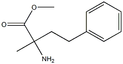 2-Amino-2-methyl-4-phenylbutanoic acid methyl ester Structure