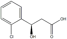 [R,(+)]-3-(o-Chlorophenyl)-3-hydroxypropionic acid,,结构式