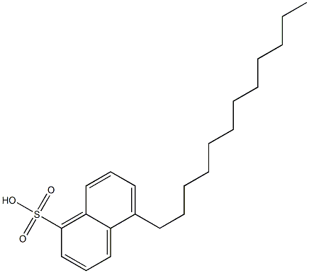 5-Dodecyl-1-naphthalenesulfonic acid Struktur