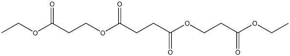 Succinic acid bis(2-ethoxycarbonylethyl) ester,,结构式