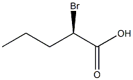 [R,(+)]-2-ブロモ吉草酸 化学構造式