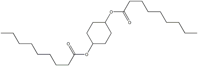 Dinonanoic acid 1,4-cyclohexanediyl ester 结构式