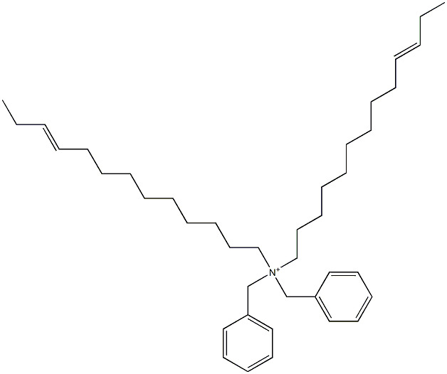 Di(10-tridecenyl)dibenzylaminium,,结构式