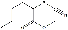 (4E)-2-Thiocyanato-4-hexenoic acid methyl ester Structure