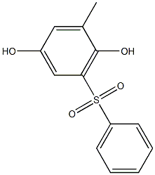 2,5-ジヒドロキシ-3'-メチル[スルホニルビスベンゼン] 化学構造式