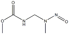 N-[(メチルニトロソアミノ)メチル]カルバミン酸メチル 化学構造式