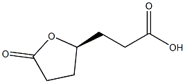 (-)-3-[[(S)-5-Oxotetrahydrofuran]-2-yl]propionic acid Structure