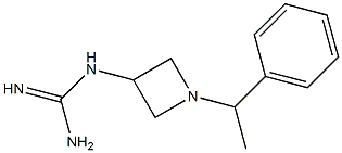 1-[1-(1-Phenylethyl)azetidin-3-yl]guanidine 结构式