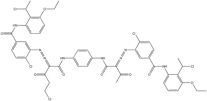  3,3'-[2-(Chloromethyl)-1,4-phenylenebis[iminocarbonyl(acetylmethylene)azo]]bis[N-[2-(1-chloroethyl)-3-ethoxyphenyl]-4-chlorobenzamide]