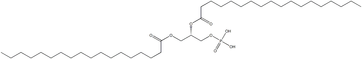 Phosphoric acid (2S)-2,3-bis(stearoyloxy)propyl ester Structure