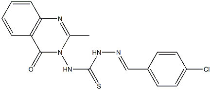 4-Chlorobenzaldehyde 4-[(3,4-dihydro-2-methyl-4-oxoquinazolin)-3-yl]thiosemicarbazone