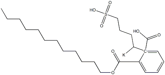 Phthalic acid 1-dodecyl 2-(1-potassiosulfobutyl) ester Structure