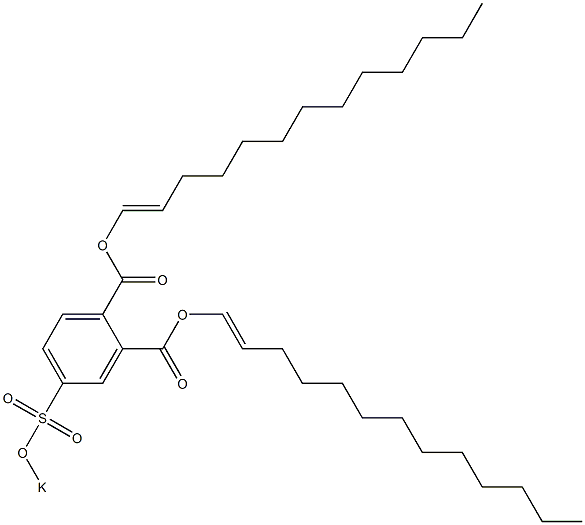 4-(Potassiosulfo)phthalic acid di(1-tridecenyl) ester Structure