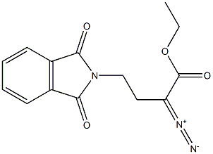 2-Diazo-4-[(1,3-dihydro-1,3-dioxo-2H-isoindol)-2-yl]butyric acid ethyl ester Structure