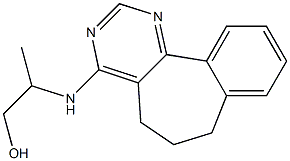 6,7-Dihydro-4-(2-hydroxy-1-methylethylamino)-5H-benzo[6,7]cyclohepta[1,2-d]pyrimidine Struktur