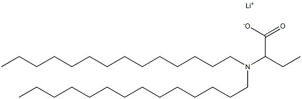 2-(Ditetradecylamino)butyric acid lithium salt Structure