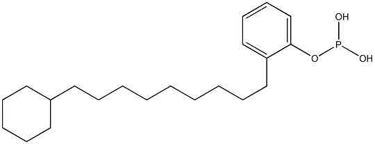 Phosphorous acid cyclohexylnonylphenyl ester Structure