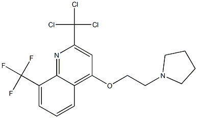 2-Trichloromethyl-4-[2-(1-pyrrolidinyl)ethoxy]-8-trifluoromethylquinoline