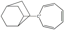 (ビシクロ[2.2.2]オクタン-7-イル)トロピリウム 化学構造式