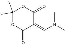 2,2-ジメチル-5-[(ジメチルアミノ)メチレン]-1,3-ジオキサン-4,6-ジオン 化学構造式