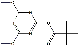 ピバル酸(4,6-ジメトキシ-1,3,5-トリアジン-2-イル) 化学構造式