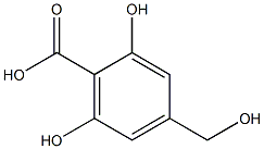 2,6-Dihydroxy-4-(hydroxymethyl)benzoic acid Struktur