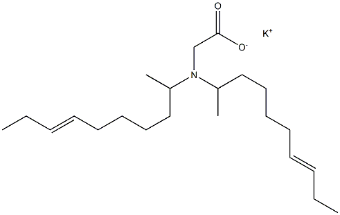 N,N-ジ(7-デセン-2-イル)グリシンカリウム 化学構造式