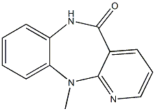 6,11-Dihydro-11-methyl-5H-pyrido[2,3-b][1,5]benzodiazepin-5-one Struktur