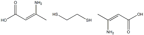 1,2-Ethanedithiol bis(3-aminocrotonate) 结构式