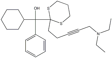Cyclohexyl(phenyl)[2-[5-diethylamino-3-pentynyl]-1,3-dithian-2-yl]methanol