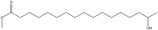 16-ヒドロキシヘプタデカン酸メチル 化学構造式
