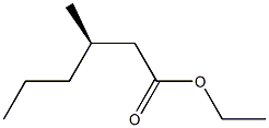 [R,(+)]-3-Methylhexanoic acid ethyl ester 结构式