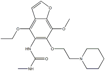 1-[4-Ethoxy-7-methoxy-6-(2-piperidinoethoxy)benzofuran-5-yl]-3-methylurea