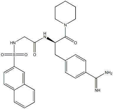  1-[N-[N-(2-Naphtylsulfonyl)glycyl]-4-(aminoiminomethyl)-D-phenylalanyl]piperidine