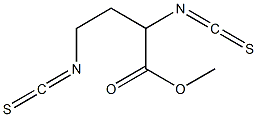 2,4-ビス(イソチオシアナト)酪酸メチル 化学構造式