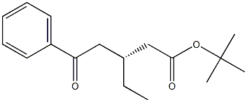 (3R)-3-Ethyl-5-oxo-5-phenylvaleric acid tert-butyl ester Struktur