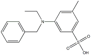 3-(N-Benzyl-N-ethylamino)-5-methylbenzenesulfonic acid Structure