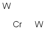 クロム-ジタングステン 化学構造式
