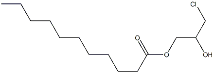  Undecanoic acid 2-hydroxy-3-chloropropyl ester