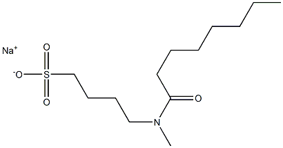 4-(N-Capryloyl-N-methylamino)-1-butanesulfonic acid sodium salt Structure