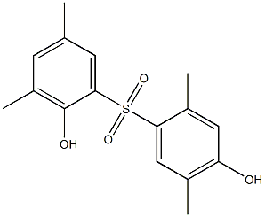 2,4'-Dihydroxy-2',3,5,5'-tetramethyl[sulfonylbisbenzene] 结构式