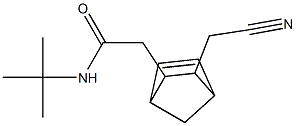 N-tert-Butyl-3-(cyanomethyl)norborn-5-ene-2-acetamide 结构式